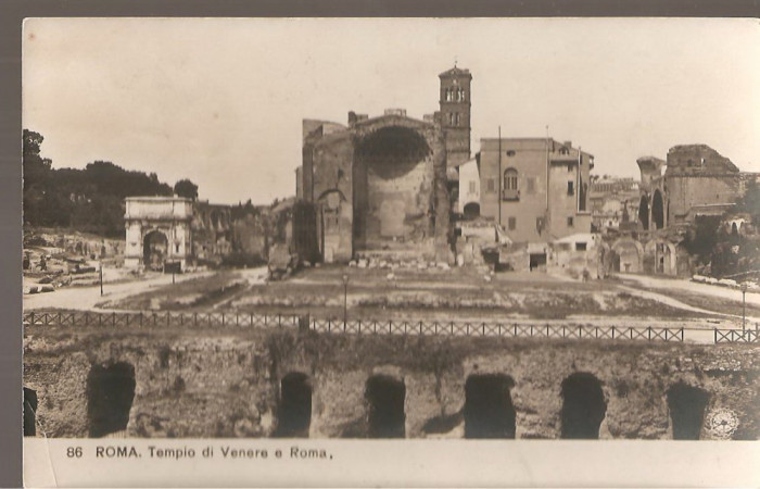 CPI (B2536) ITALIA. ROMA. TEMPIO DI VENERE E ROMA, NECIRCULATA , DATATA 19.VII.1914