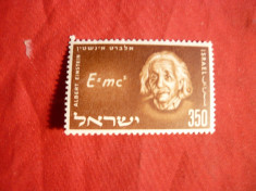 Serie- Albert Einstein 1956 Israel , 1 val. foto