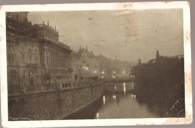 CPI (B2523) PRAGA. PRAHA PRI MESICKU, CIRCULATA 24.XI. 1912, STAMPILE, TIMBRU foto