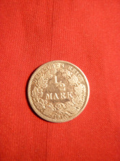 Moneda 0,5 Marci Germania 1915 ,argint ,cal.F.Buna foto