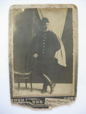 FOTOGRAFIE PE CARTON OFITER ROMAN DIN 1914 foto