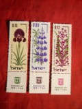 Serie- Flora -Aniv. Independentei 1970 Israel , 3 val.
