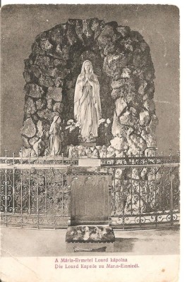 CPI (B2556) UNGARIA. A MARIA-REMETEI LOURD KAPOLNA, CIRCULATA 16.IAN. 1908, STAMPILE, TIMBRU foto