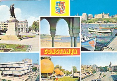 Vedere Constanta, semnata de scriitorul Ioan N Chitu 1985 foto