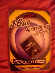 memory card - nintendo game cube -16mb-card de memorie game cube -nou foto