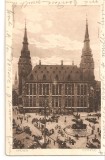 CPI (B2553) GERMANIA. AACHEN. RATHAUS, EDITURA KUPFERGRAVURE-KARTE von HERMANN LORCH, DORTMUND, CIRCULATA 31.7.1912, STAMPILA, TIMBRU