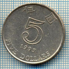 524 MONEDA - HONG KONG - FIVE DOLLARS -anul 1993 -starea care se vede