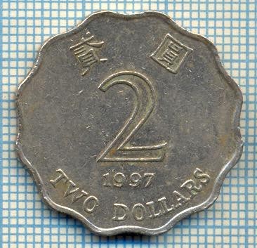 527 MONEDA - HONG KONG - TWO DOLLARS -anul 1997 -starea care se vede foto