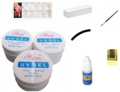 SET / KIT PRODUSE MANICHIURA GELURI UV UNGHII FALSE foto