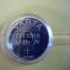 baterie lithium Varta, CR1216.