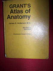 Grant&amp;#039;s atlas of anatomy(atlas de anatomie-in lb.engleza) foto