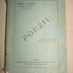 Scriitor craiovean- STEFAN G.BOTOIU - POEZII - 1909 ,ed.princeps