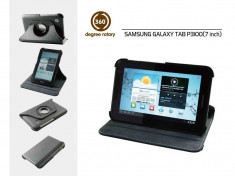 Husa rotativa 360 Samsung Galaxy Tab 7&amp;quot; 7.0 P3100 P3110 3113 + stylus foto