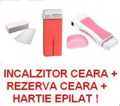 INCALZITOR APARAT CEARA kit set epilare epilat foto