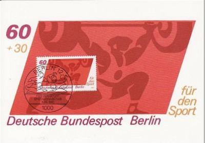 6578 - carte maxima Germania Berlin 1980 foto