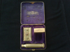 APARAT BARBIERIT GILLETTE DE COLECTIE 1920 !!! foto