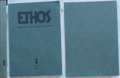 Ethos , revista diasporei , 1982 , Paris , Horia Stamatu , Eliade in editia 1 foto