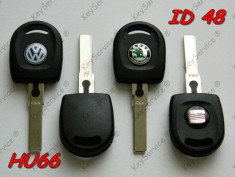 Cheie Simpla Valet Noua Completa Audi A3 A4 VW Passat Golf Polo Caddy Jetta Tiguan Transporter Seat Altea Leon Toledo Ibiza Skoda Octavia Roomster foto