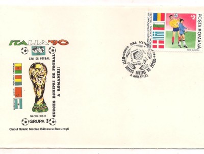 plic omagial L.P.1234 -Preliminariile C.M. de Fotbal Italia 90 foto