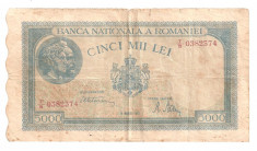 Romania 5000 lei 1945 U foto