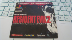RESIDENT EVIL 2 DEMO - PLAY STATION - PS 1 foto