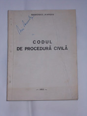 CODUL DE PROCEDURA CIVILA- 1983- MINISTERUL JUSTITIEI foto