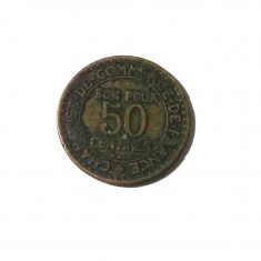 FRANTA 50 CENTIMES 1924 2 g., Aluminum-Bronze, 18 mm Chamber of Commerce NR 2 **