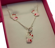 Set argint pentru copii Hello Kitty foto