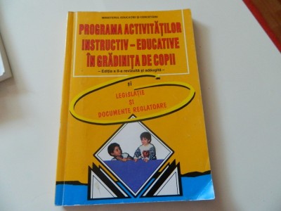Programa Activitatilor Instructiv Educative In Gradinita De Copii