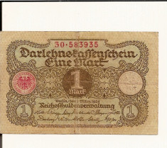 LL bancnota Germania 1 marca 1920 ( e ) foto