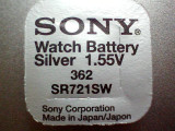 Baterie ceas Sony, cu argint-AG11-LR721-362-SR721SW.