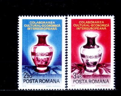 Romania 1976 - Yv. 2960/1 LP 911 neuzate foto