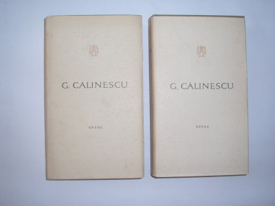 George Calinescu Opere vol 5-6,editie de lux CU ETUI DE PASTRARE RF3/4 foto