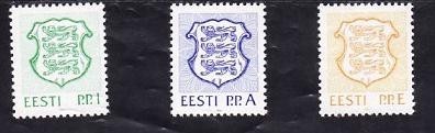 Estonia 1992 - Yv. 197/9 neuzate foto