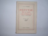 Defense de lady Chatterley D.H.Lawrence,rf1/3, D.H. Lawrence