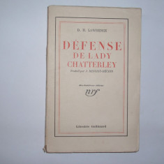 Defense de lady Chatterley D.H.Lawrence,rf1/3