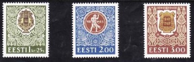 Estonia 1994 - Yv. 238/40 neuzat2 foto