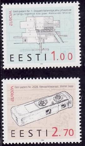 Estonia 1994 - Yv. 245/6 neuzate