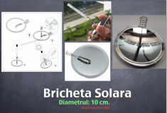 BRICHETA SOLARA CHIBRIT AMNAR DIAMETRUL 10 CENTIMETRI NU NECESITA COMBUSTIBIL PESCUIT OUTDOOR VACANTE CAMPING SUPRAVIETUIRE AVENTURA PENTRU TIGARI foto