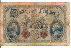 LL bancnota Germania 5 mark 1914 (c) foto