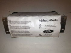 modul Airbag frontal pasager partea dreapta ford mondeo generatia a 3a mk3 din anii 2000 - 2006 prefacelift si facelift model cu 2 mufe foto