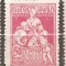 TIMBRE 83, ROMANIA, 1921, ASISTENTA SOCIALA, 50 BANI, CURIOZITATE, PUNCT DE CULOARE COLT STANGA-JOS, ECV, RARITATE, RARITATI, EROARE, ERORI