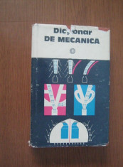 Dictionar de mecanica foto