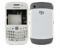 Carcasa Blackberry 8520 CURVE ALBA ( WHITE ) ORIGINALA COMPLETA foto