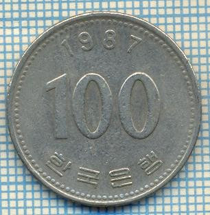 1816 MONEDA - KOREA DE SUD - 100 WON - anul 1987 -starea care se vede
