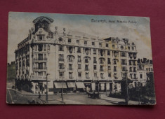carte postala - Bucuresti - Hotel Athenee Palace - 1923 - circulata !!!! foto