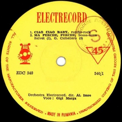 Gigi Marga - Ciao Ciao Baby / Ma Perche, Perche / La Pluie / Clementine (7&amp;quot;) foto