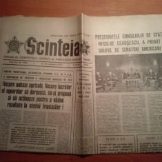 ziarul scanteia 30 noiembrie 1972-nicolae ceausescu a primit senatorii americani