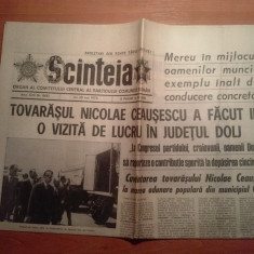 ziarul scanteia 30 mai 1974 - vizita lui ceausescu in jud. dolj,orasul craiova