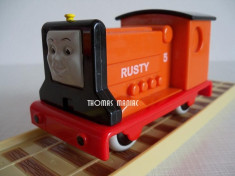 My First Thomas by Golden Bear trenulet - Rusty locomotiva diesel portocalie ( transport 2.6 RON la plata in avans ) foto